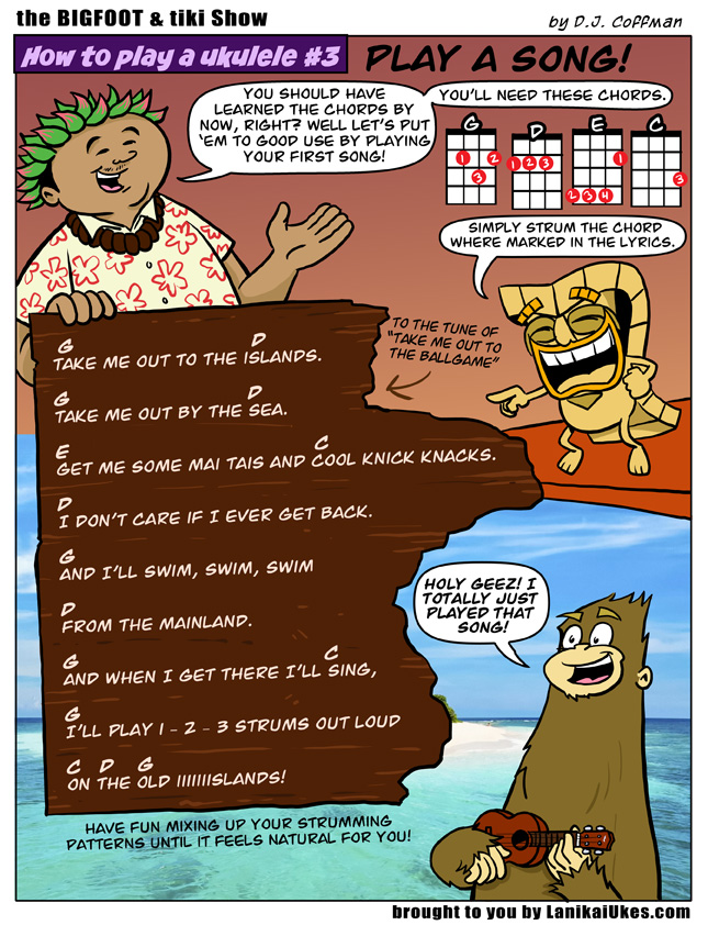 How to Play Ukulele #3 Play a Song!